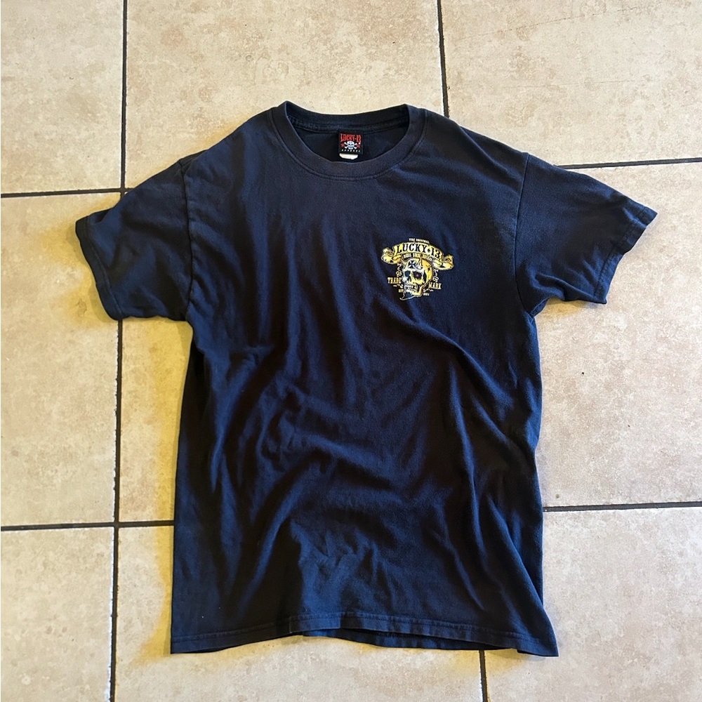 Lucky Brand Black Short Sleeve Tee